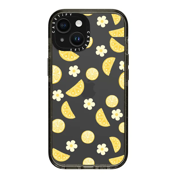 قاب موبایل سفارشی شفاف | Lemon pattern