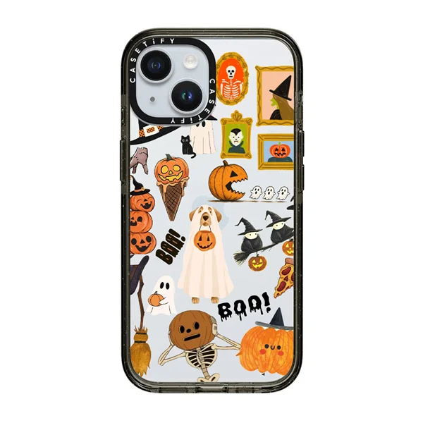 قاب موبایل سفارشی شفاف | halloween
