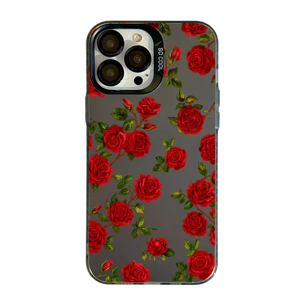 قاب موبایل سفارشی socool | red rose