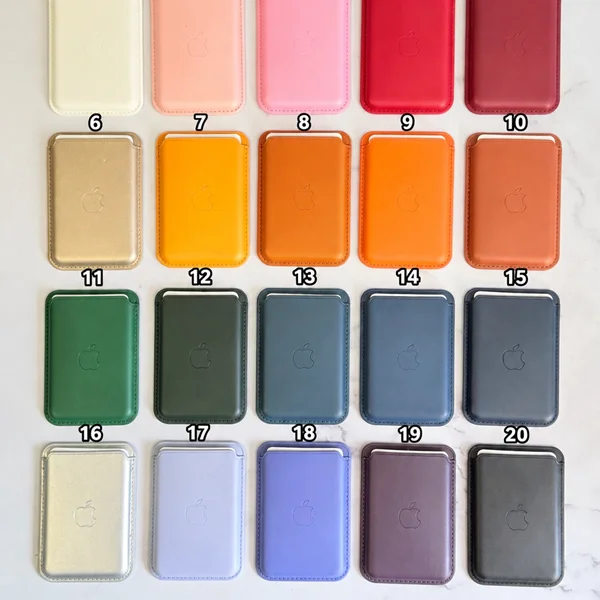 جاکارتی مگ سیف اپل Leather wallet magsafe