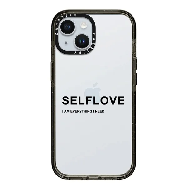 قاب موبایل سفارشی شفاف | self love