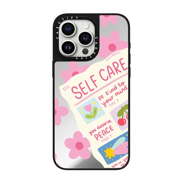 قاب موبایل سفارشی آینه‌ای | self care