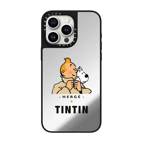 قاب موبایل سفارشی آینه‌ای | tintin