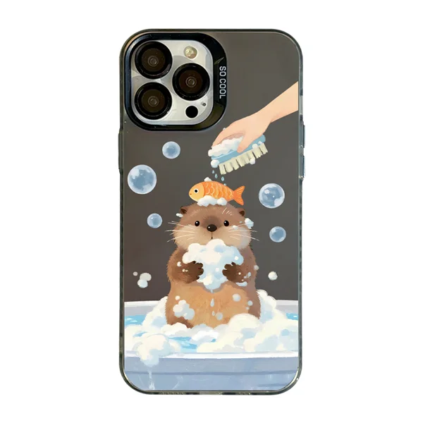 قاب موبایل سفارشی socool | Bubble Time Otter