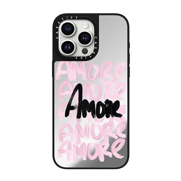 قاب موبایل سفارشی آینه‌ای | Amore