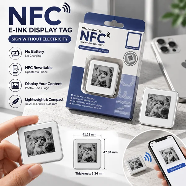 NFC TAG با نمایشگر تصویر