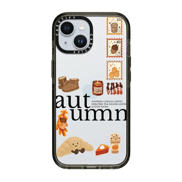 قاب موبایل سفارشی شفاف | autumn